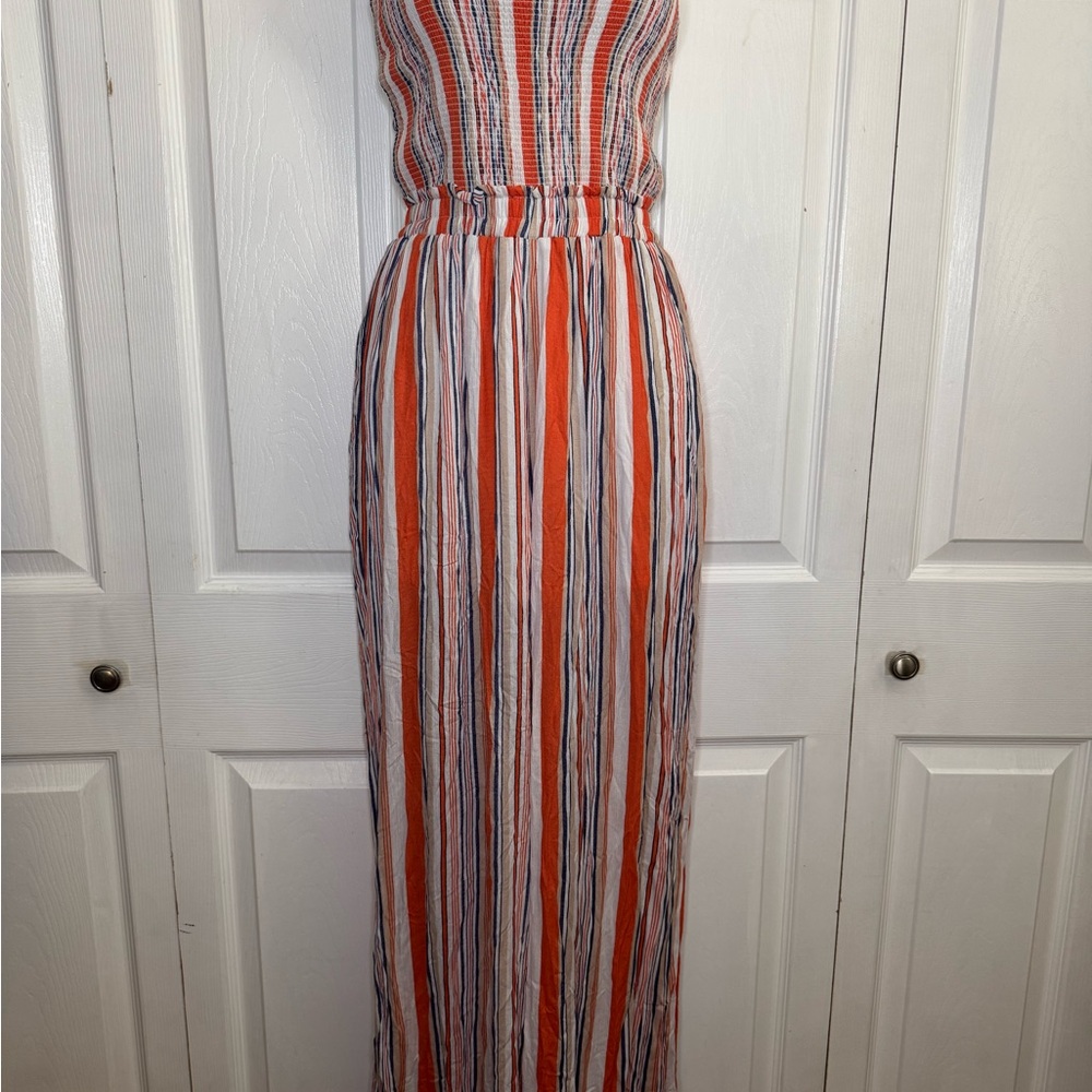 Striped Jumper in Orange and White